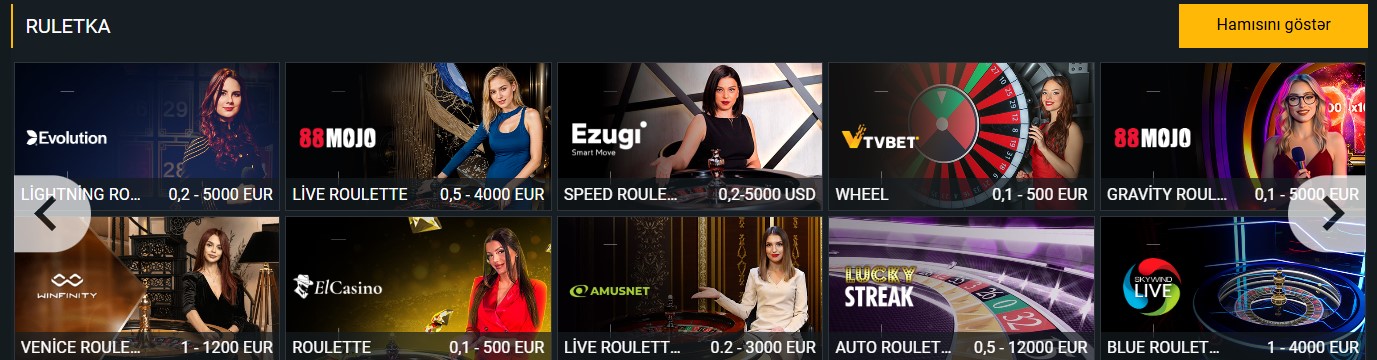 Melbet Canlı Rulet